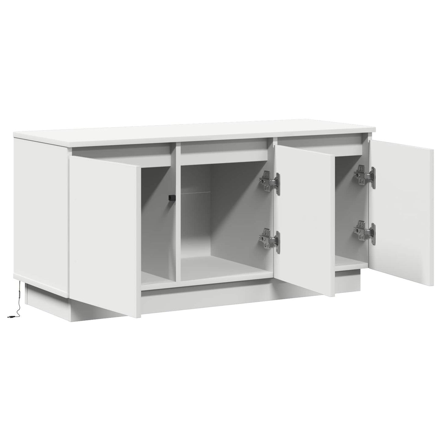 vidaXL Ντουλάπι TV 100 x 38 x 49 εκ. Λευκό Επεξεργασμένο Ξύλο