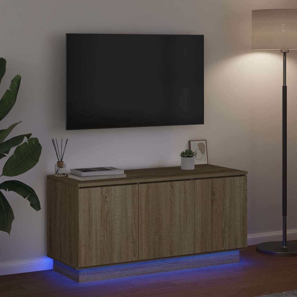 vidaXL Ντουλάπι TV Δρύς Sonoma 100 x 38 x 49 εκ. Επεξεργασμένο ξύλο