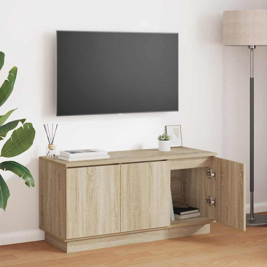 vidaXL Ντουλάπι TV Δρύς Sonoma 100 x 38 x 49 εκ. Επεξεργασμένο ξύλο
