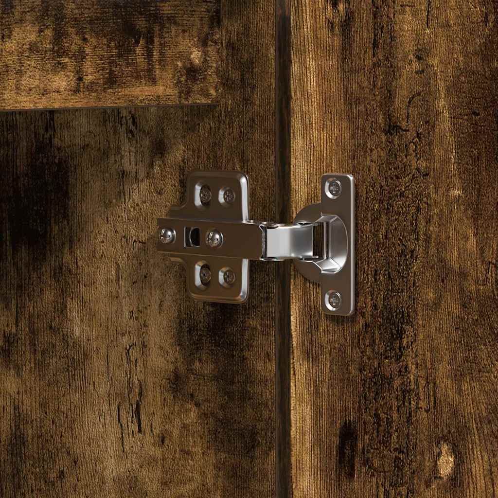 vidaXL Ντουλάπι TV Καπνιστό Δρύς 100 x 38 x 49 εκ. Επεξεργασμένο ξύλο