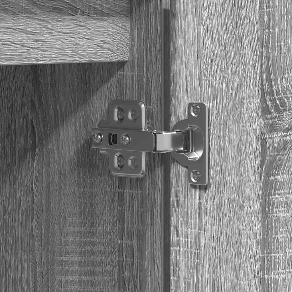 vidaXL Ντουλάπι TV Γκρίζο Σονομα 100 x 38 x 49 εκ. Επεξεργασμένο ξύλο