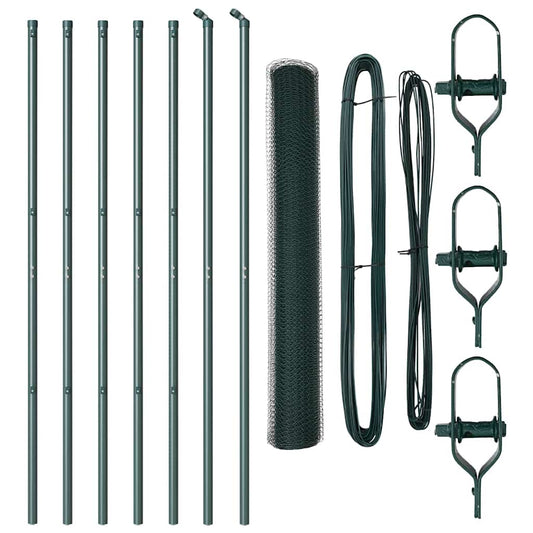 Περίφραξη Εξαγώνου vidaXL Πράσινη 1.2x10 μ Χάλυβας