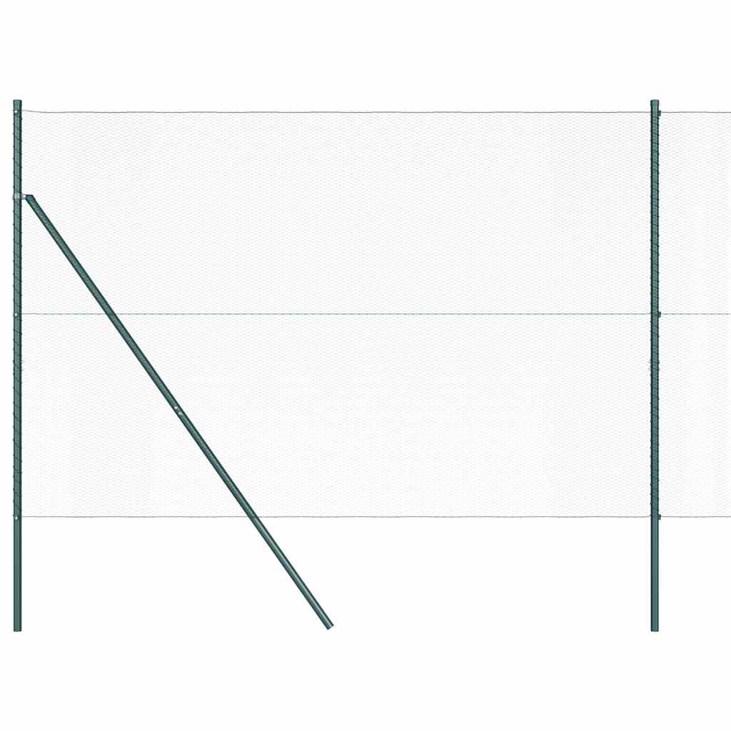 vidaXL Εξάγωνος Φράκτης Πράσινος 1.5x10 μ Ατσάλι