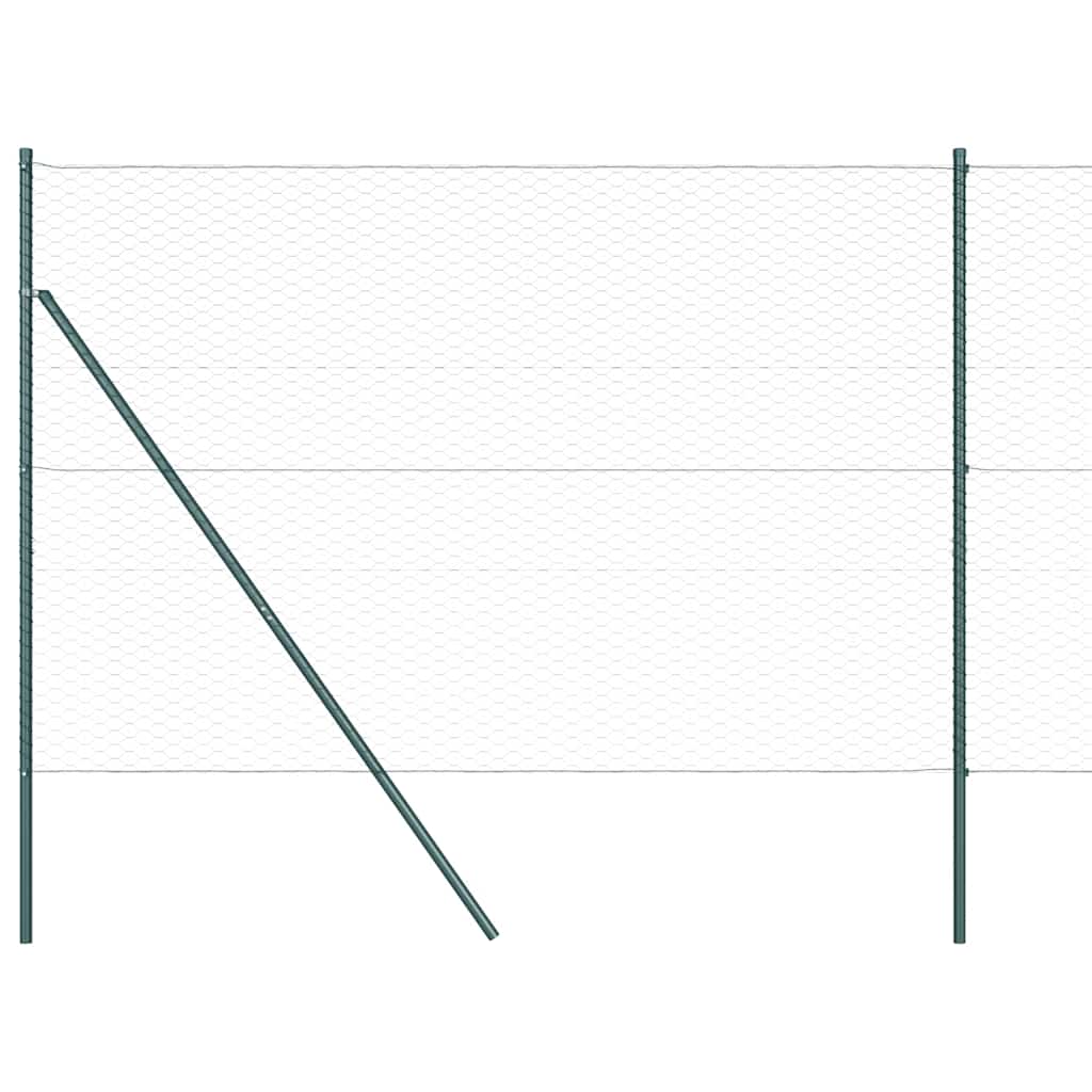 Φράχτης Hexagon της vidaXL Πράσινος 1.5x10 μ. Ατσάλι