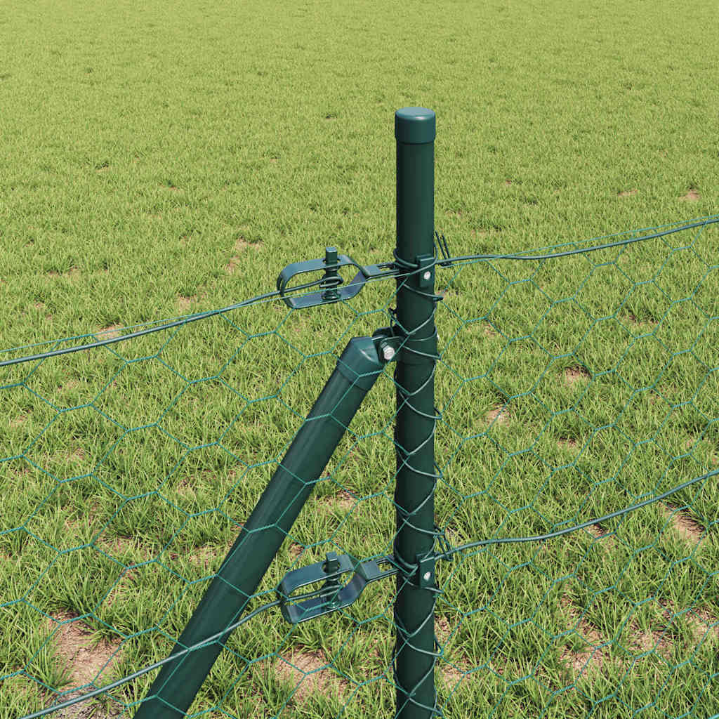 vidaXL Στύλος Περιφράξεων Πράσινο 50 x 0,6 m (πλέγμα 50 mm)