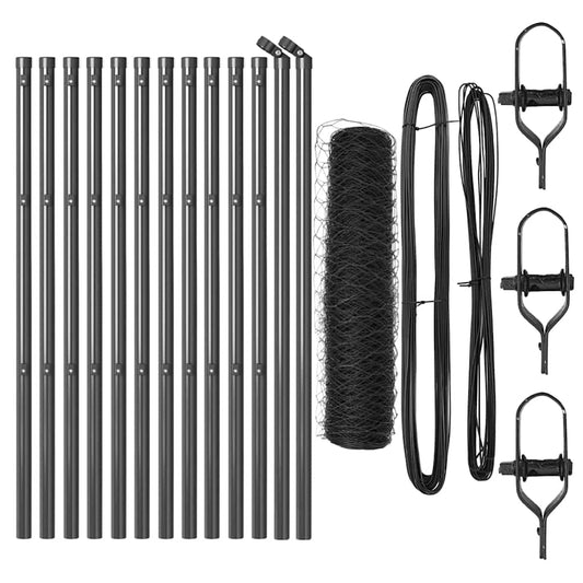 vidaXL Κυκλικός Φράκτης Γκρι 0.6x25 μ Ατσάλι