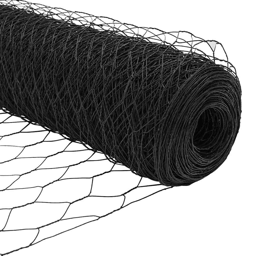 vidaXL Στύλος Περιφράξεων Γκρι 25 x 0,8 μ (36 mm πλέγμα)