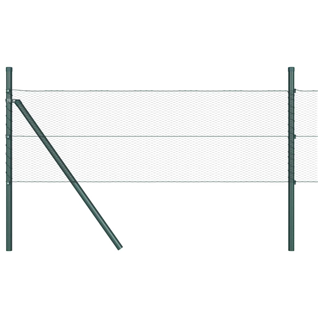 vidaXL Φράκτης Εξάγωνος Γκρι 0,4x50 μ Χάλυβα