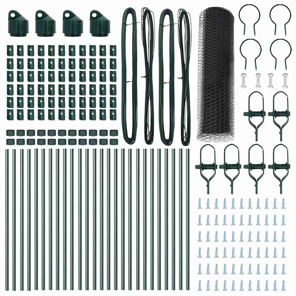 vidaXL Φράκτης Εξάγωνος Γκρι 0,4x50 μ Χάλυβα