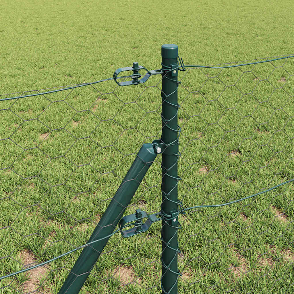 Φράχτης Hexagon vidaXL Γκρι 0.6x50 μ Χάλυβας