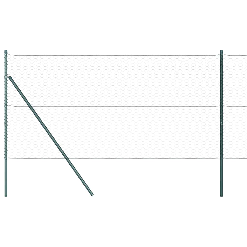 Φράχτης Hexagon vidaXL Γκρι 1.4x50 μ Ατσάλι