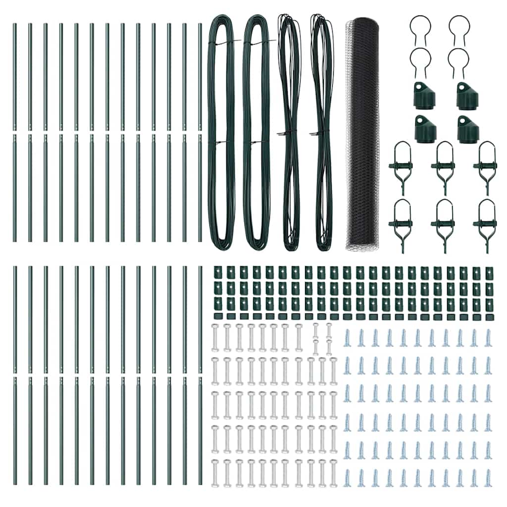 Φράχτης Hexagon vidaXL Γκρι 1.4x50 μ Ατσάλι