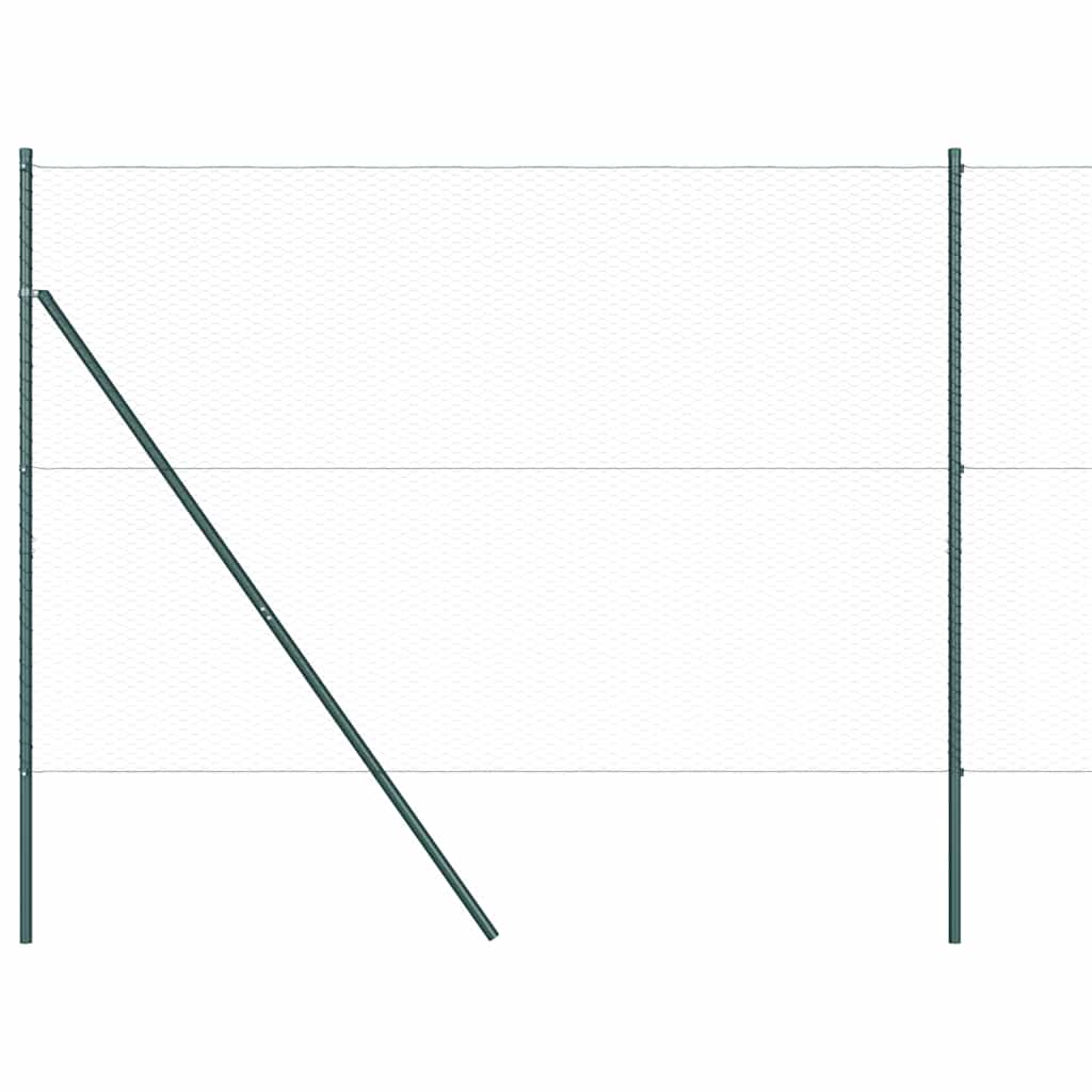 vidaXL Περίφραξη Εξαγωνική Γκρι 1,5x50 μ Χάλυβας