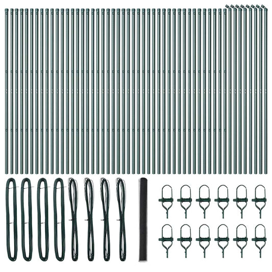 vidaXL Φράχτης Εξαγώνου Γκρι 1.5x100 μ Ατσάλι
