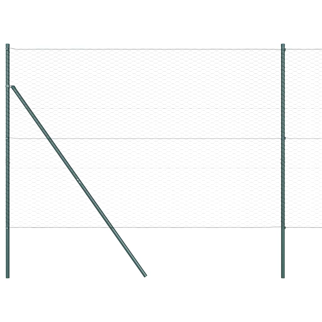 vidaXL Εξαγωνική Περίφραξη Γκρι 1.5x100 μ. Χάλυβας
