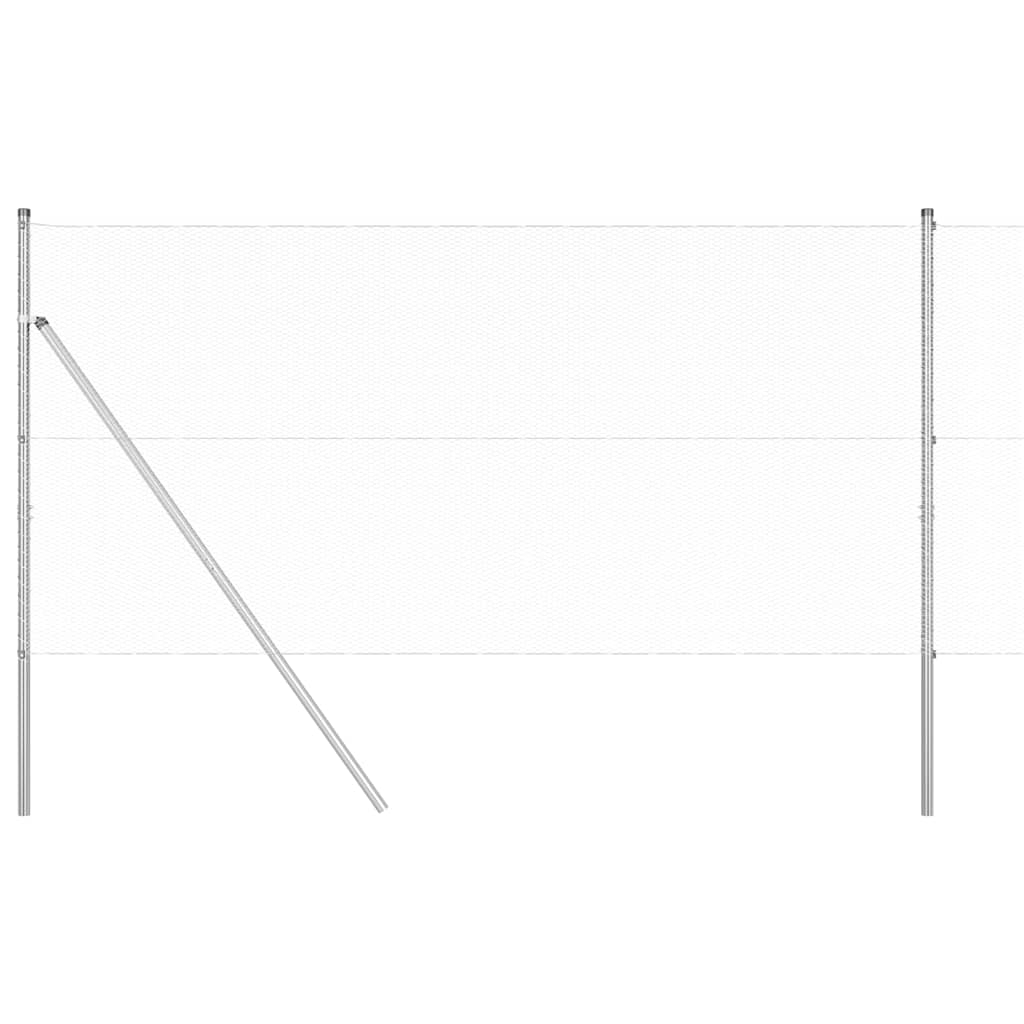 vidaXL Hexagon Fence 1.4x10 μ Γαλβανισμένος Χάλυβας