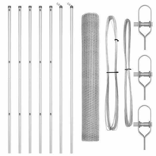 vidaXL Φράκτης 1.4x10 μ Γαλβανισμένο Ατσάλι