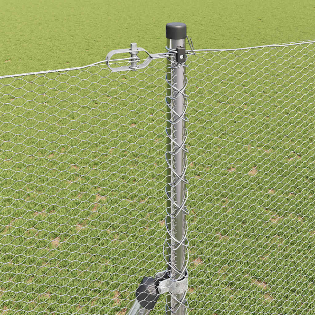 Φράχτης vidaXL Hexagon 1.6x10 μ. Γαλβανισμένος Χάλυβας