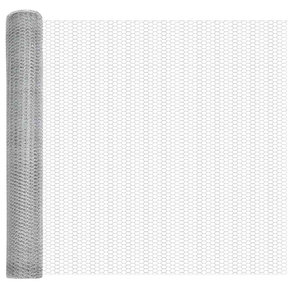 Φράχτης vidaXL Hexagon 1.6x10 μ. Γαλβανισμένος Χάλυβας