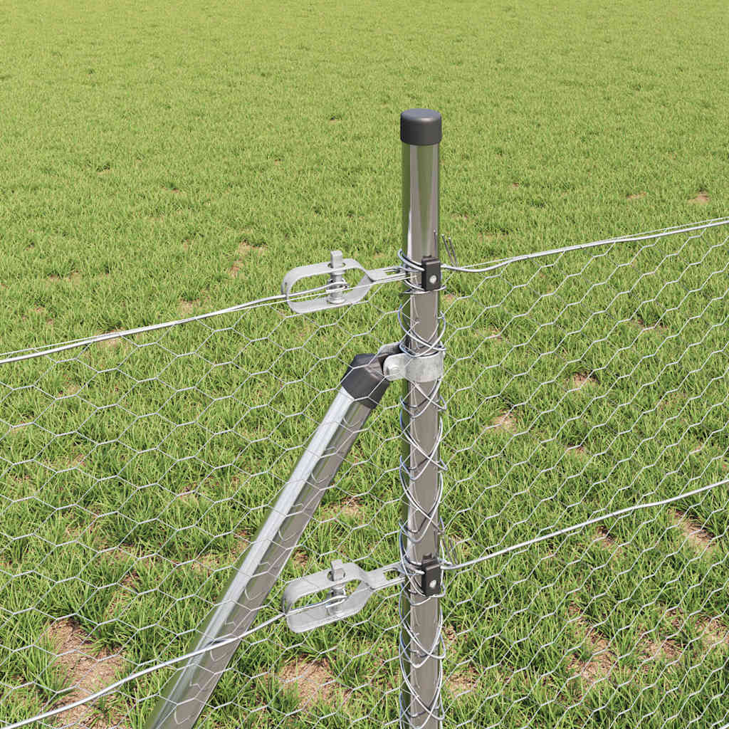 vidaXL Κυκλικός Φράχτης 0.6x25 μ Γαλβανισμένο Ατσάλι