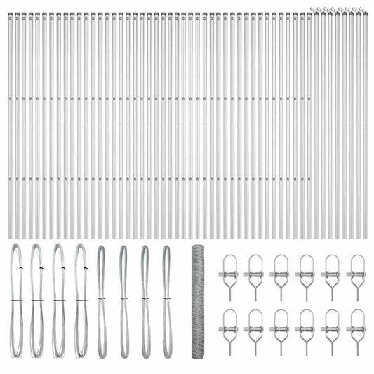 vidaXL Φράκτης Εξαγωνικός 1,4x100 μ Γαλβανισμένο Ατσάλι