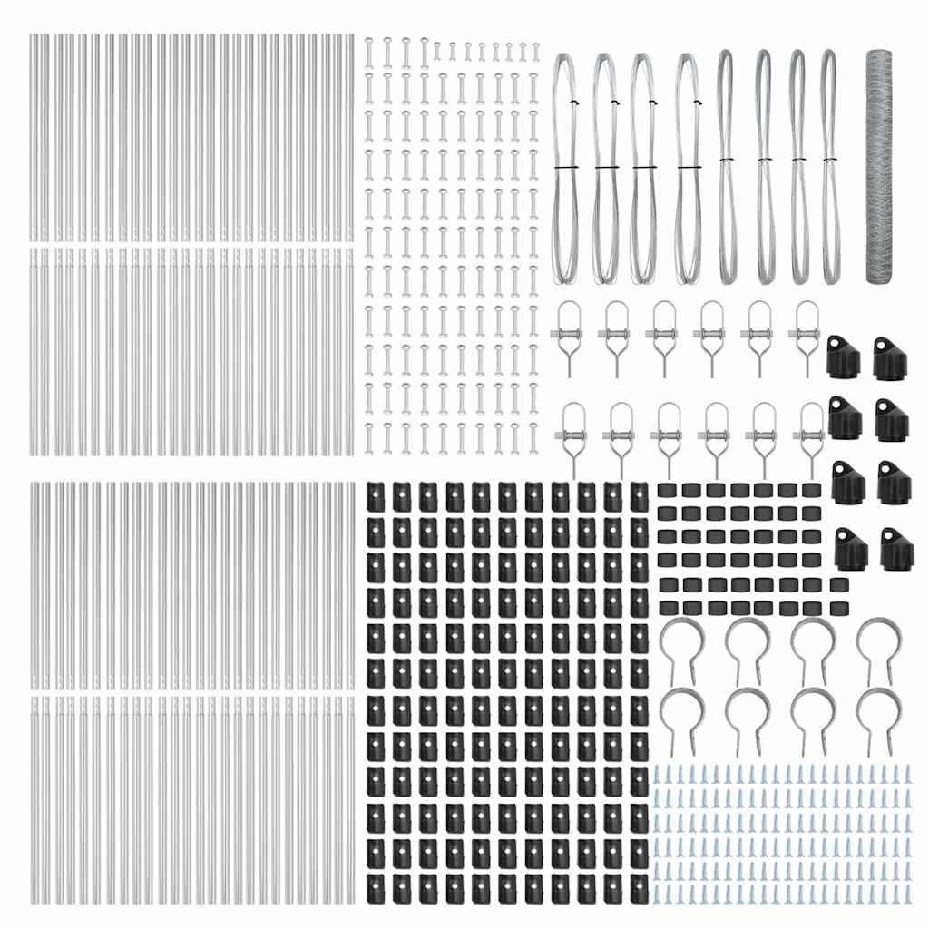 vidaXL Φράκτης Εξαγωνικός 1,4x100 μ Γαλβανισμένο Ατσάλι
