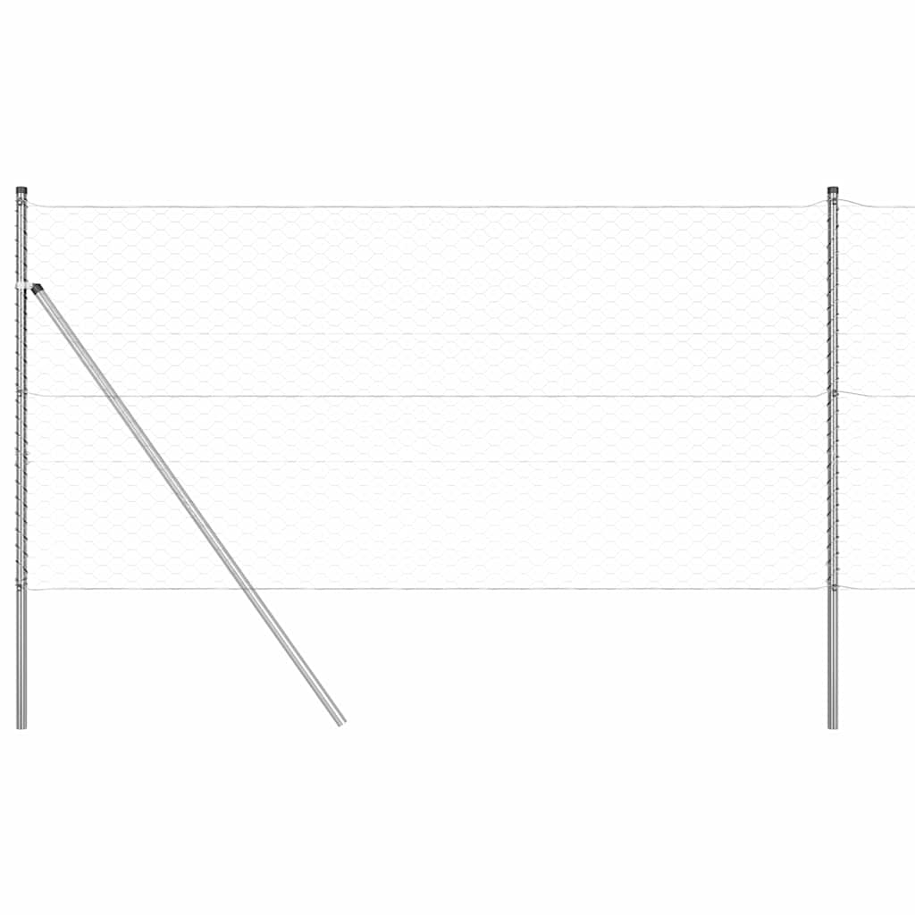 vidaXL Εξαγωνικός Φράκτης 1.4x100 μ Γαλβανισμένος Χάλυβας