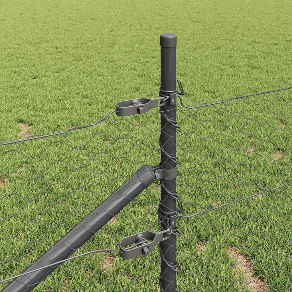 Γκρι Φράχτης vidaXL 0.5x10 μ Χάλυβα