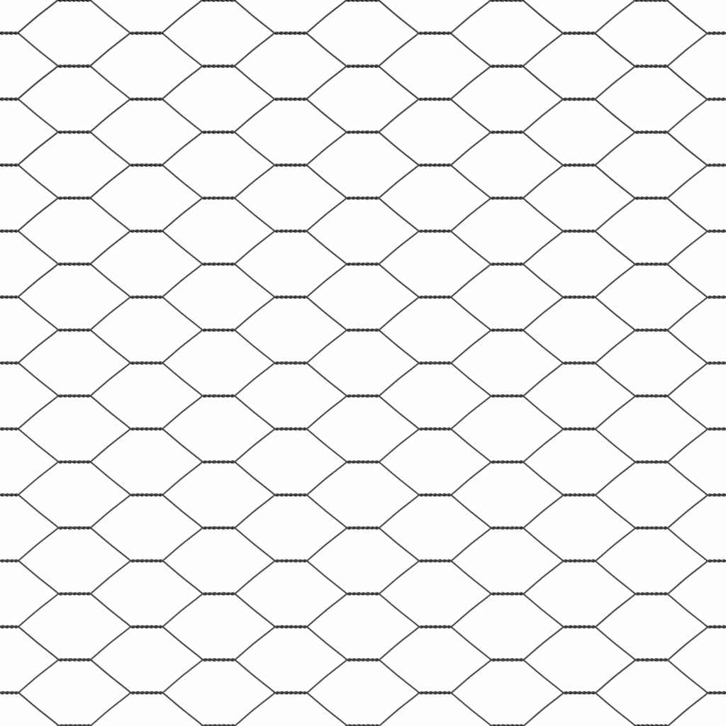 vidaXL Εξαγωνικός Φράκτης Γκρι 0.8x50 μ. Χάλυβας