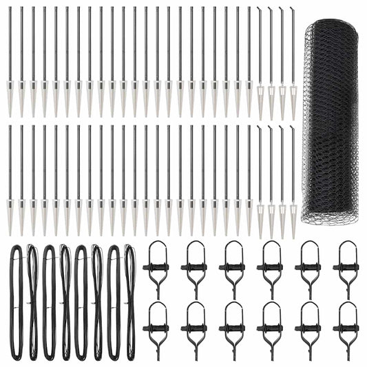 vidaXL Φράχτης με Στήλες. Γκρι 0.4 x 100 μ Ατσάλι με επικάλυψη PVC