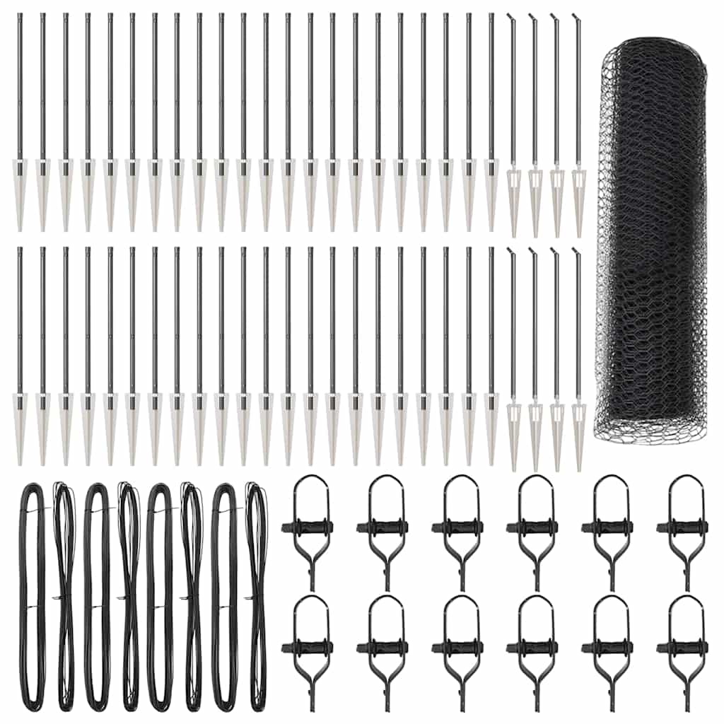 Φράχτης Hexagon vidaXL Γκρι 1x100 μ Χάλυβα