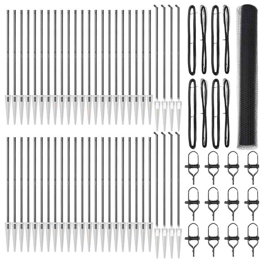 Φράκτης Εξάγωνος vidaXL Γκρι 1.4x100 μ Χάλυβα