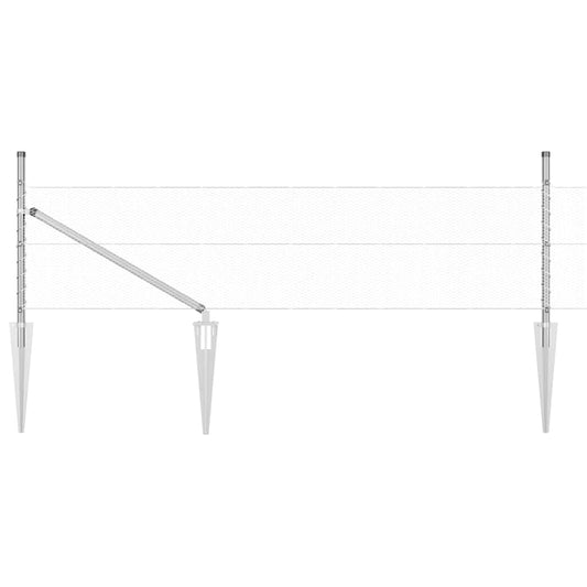 vidaXL Εξαγωνικός Φράκτης 0.5x10 m Γαλβανισμένος Χάλυβας