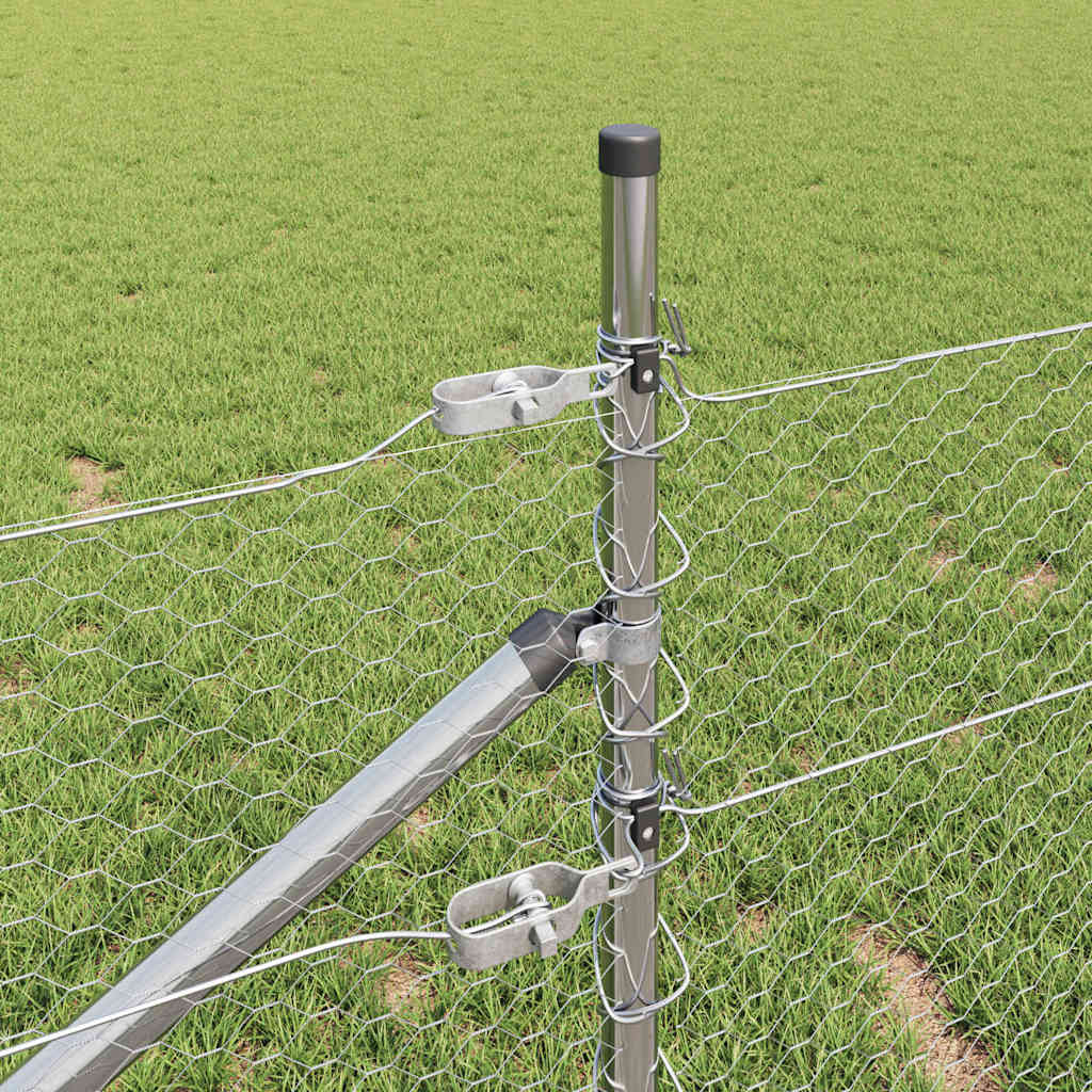 vidaXL Εξαγωνικό Συρματόπλεγμα 0.5x10 m Γαλβανισμένο Ατσάλι