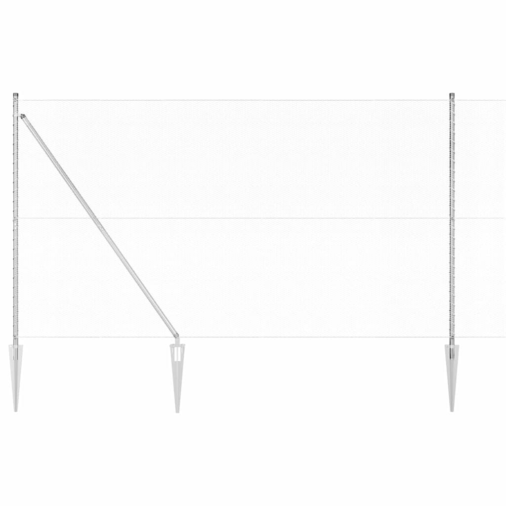 vidaXL Εξαγωνικός Φράχτης 1.5x10 m Γαλβανισμένο Ατσάλι