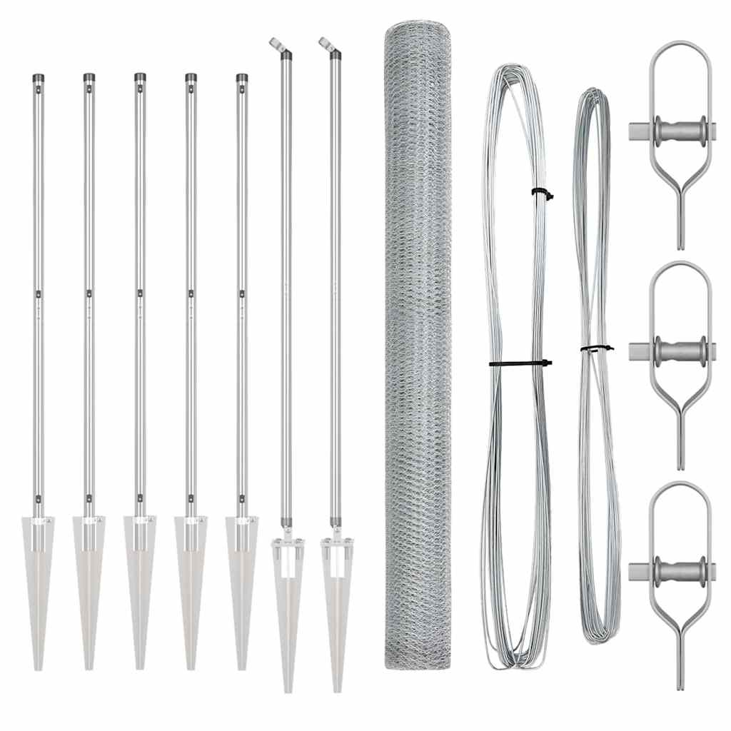 Φράχτης Εξαγωνικής Μορφής 1,5x10 μ Γαλβανισμένος Χάλυβας