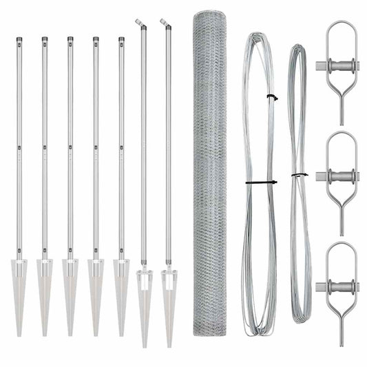 Φράχτης Εξαγωνικής Μορφής 1,5x10 μ Γαλβανισμένος Χάλυβας