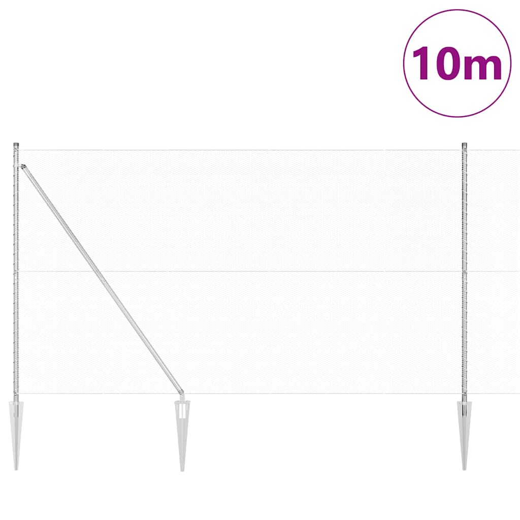 vidaXL Φράκτης Έξιγωνο 1.6x10 μ Γαλβανισμένος Χάλυβας