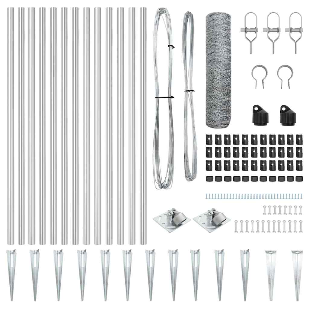Φράχτης Hexagon 0.8x25 m Γαλβανισμένος Χάλυβας
