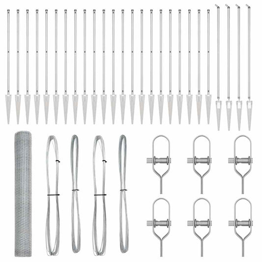 vidaXL Χάλκινος Φράχτης 1.2x50 μ Γαλβανισμένος Χάλυβας