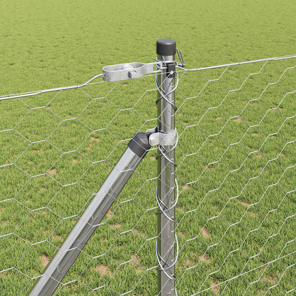 Φράχτης Hexagon vidaXL 1.4x50 μ Γαλβανισμένο Ατσάλι