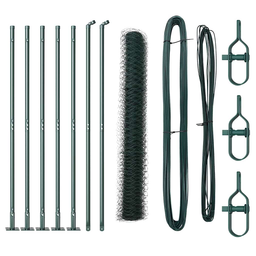 Φράχτης vidaXL Χαλαζία Πράσινος 1.2x10 μ Ατσάλι