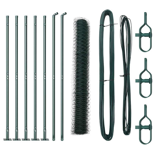 Φράχτης vidaXL Χαλαζία Πράσινος 1.2x10 μ Ατσάλι