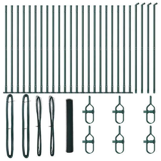 Πράσινος Εξάγωνος Φράκτης vidaXL 1.2x50 μ Ατσάλι