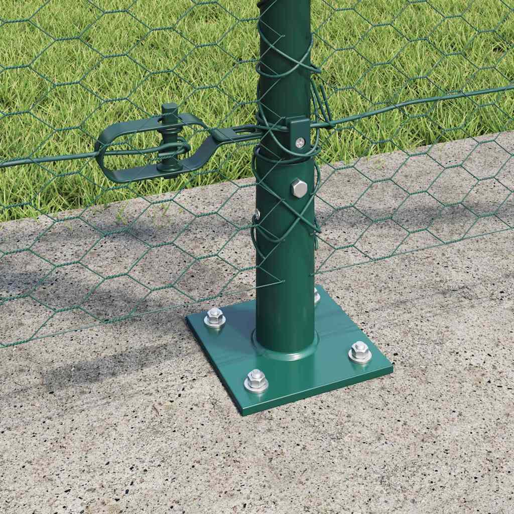 vidaXL Χάλι Φράχτη Πράσινο 1.2x100 μ Σίδηρος