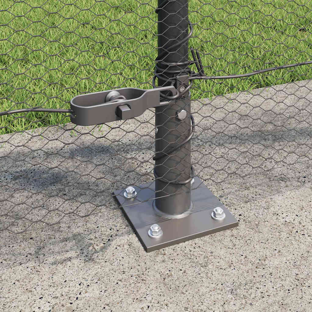 Φράχτης Εξάγωνου vidaXL Γκρι 1x10 μ Ατσάλι