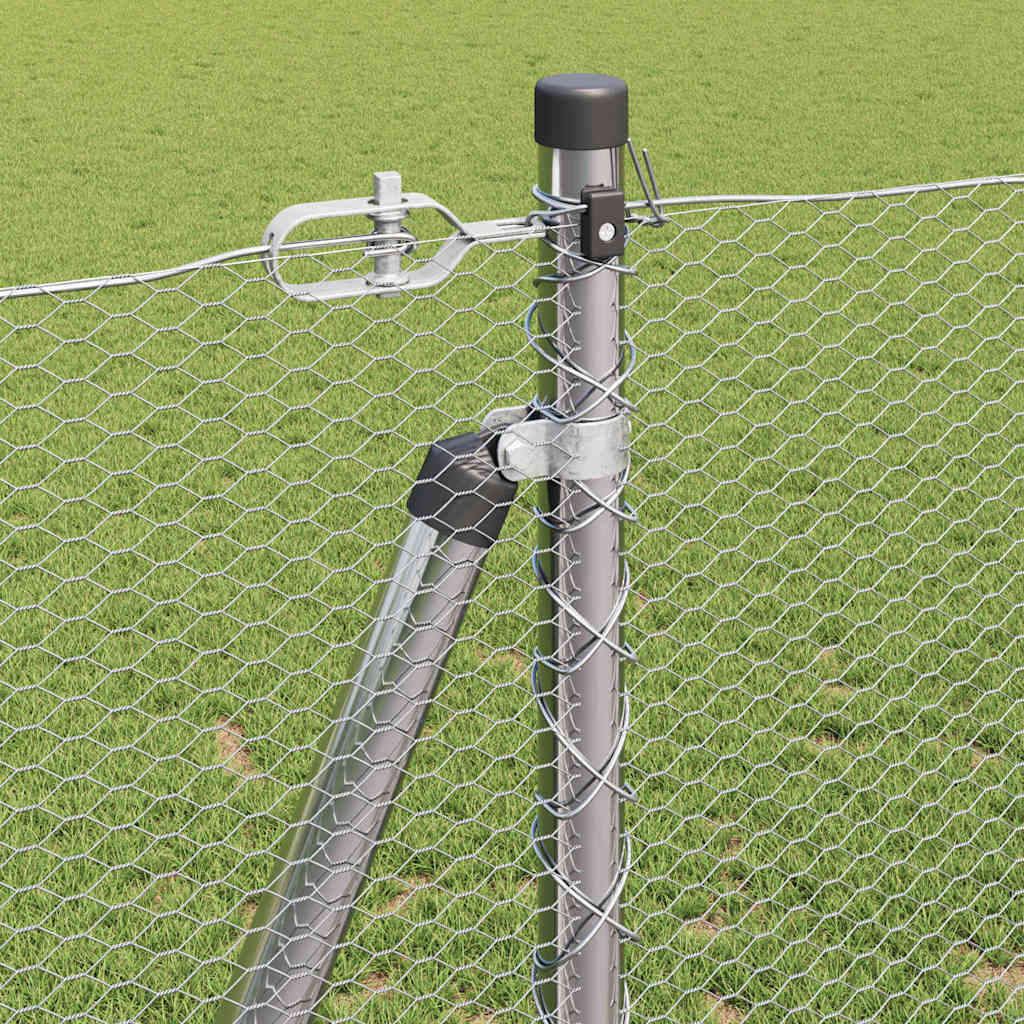 vidaXL Κυκλικός Φράκτης 1.2x10 μ Γαλβανισμένος Χάλυβας