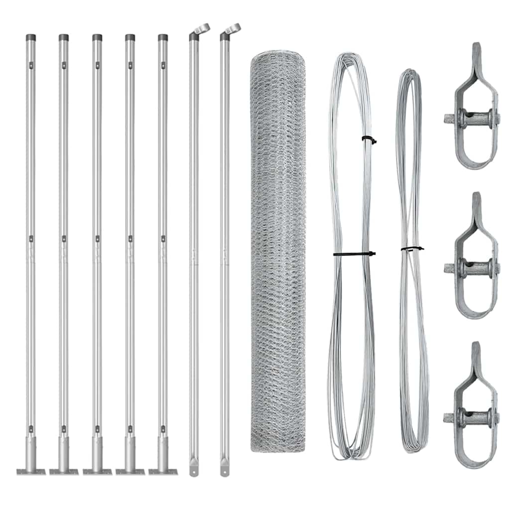 vidaXL Κυκλικός Φράκτης 1.2x10 μ Γαλβανισμένος Χάλυβας