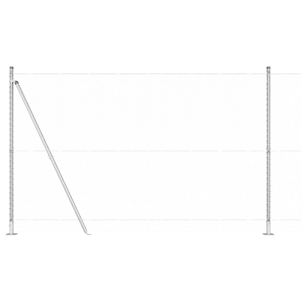 vidaXL Hexagon Φράκτης 1.6x10 μ Γαλβανισμένος Χάλυβας