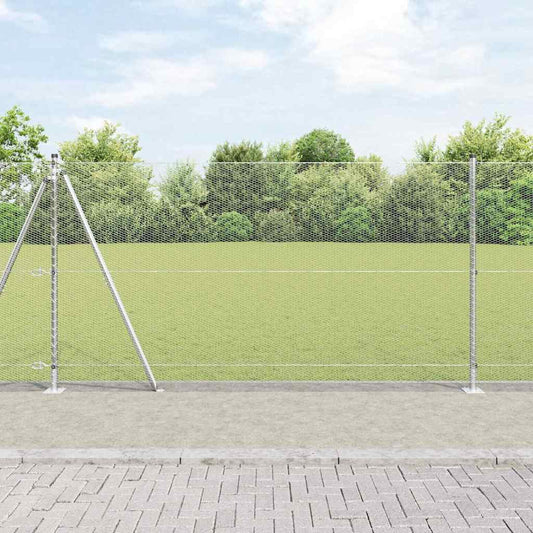vidaXL Hexagon Fence 1.2x50 μ Γαλβανισμένος Χάλυβας